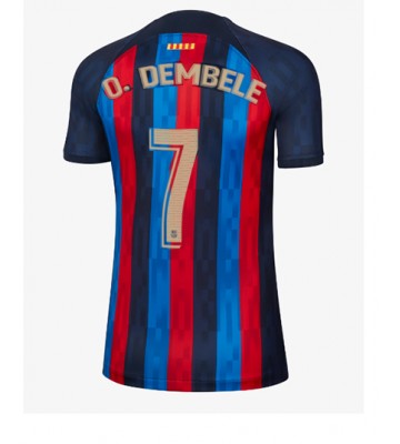 Barcelona Ousmane Dembele #7 Hjemmedrakt Kvinner 2022-23 Kortermet